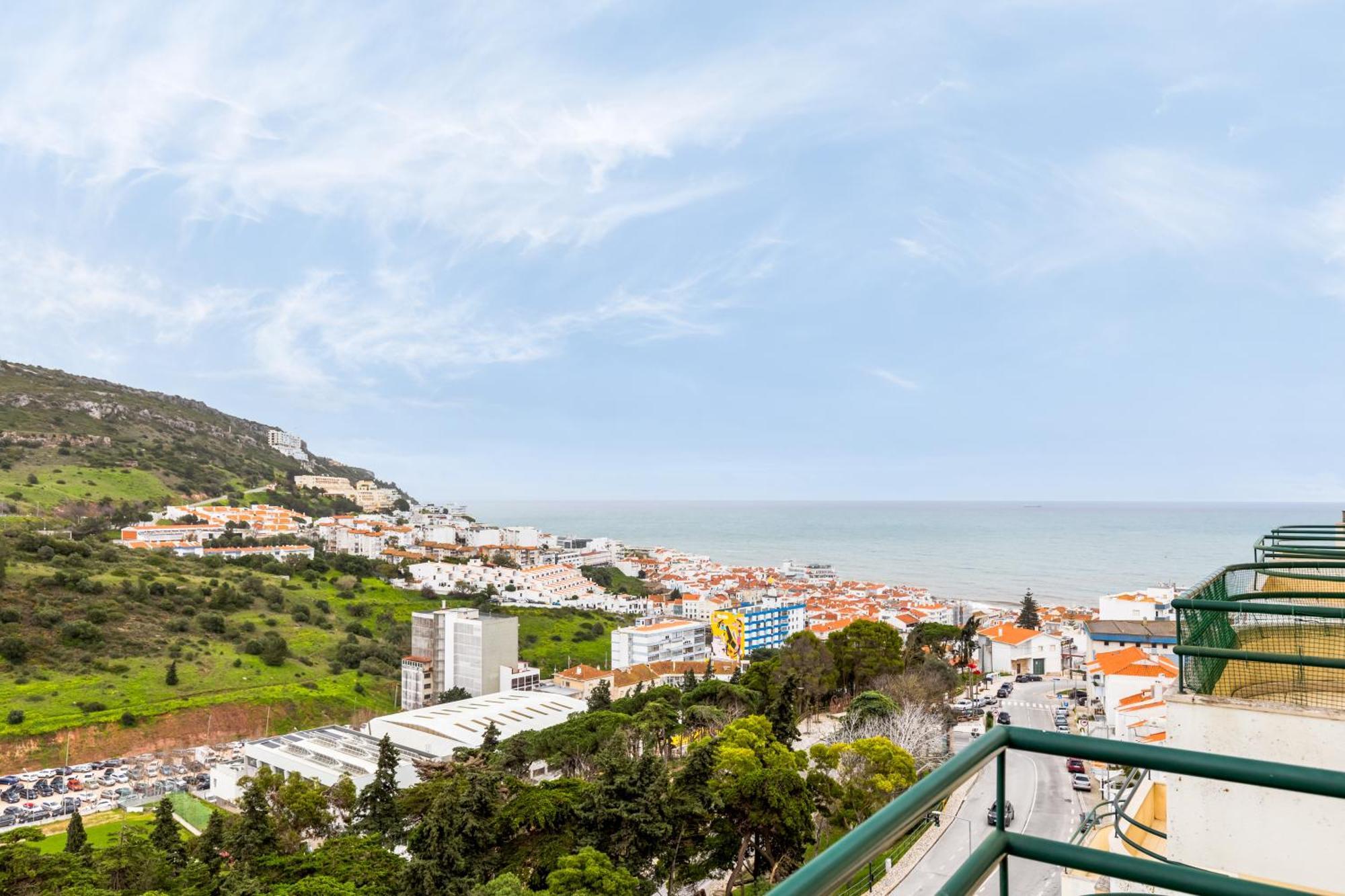 Apartament Casa Do Mar - Sea View - Wifi - Barbecue Sesimbra Zewnętrze zdjęcie